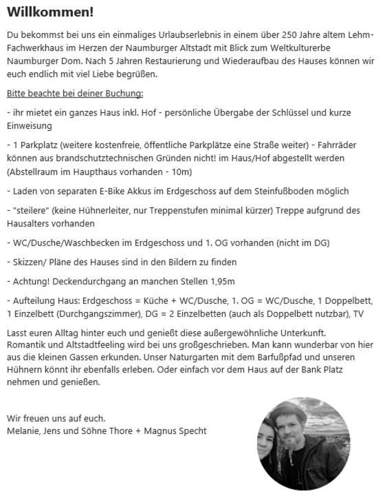 Haus Krauterkasten Наумбург Екстериор снимка